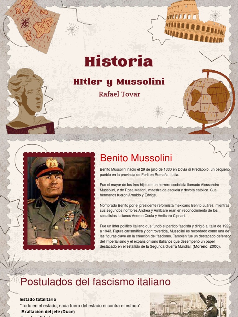 HItler y Mussolini Tovar Rafael | PDF | Benito Mussolini | Alemania nazi