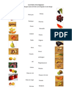 Les Fruits Et Les Legumes Feuille Dexercices - 16867