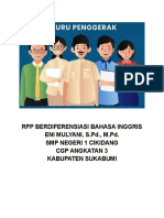 RPP Berdiferensiasi Bahasa Inggris Eni Mulyani, S.PD., M.Pd. SMP Negeri 1 Cikidang CGP Angkatan 3 Kabupaten Sukabumi