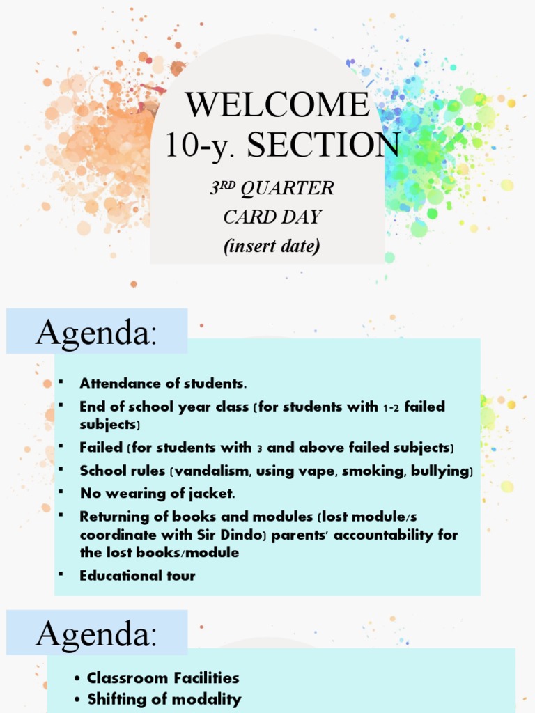 Assembly Card Day | PDF