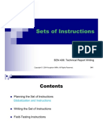 Sets of Instructions