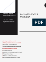 Managementul Inovarii Seminar 2. Tehnici Și Metode de Stimulare A Creativității