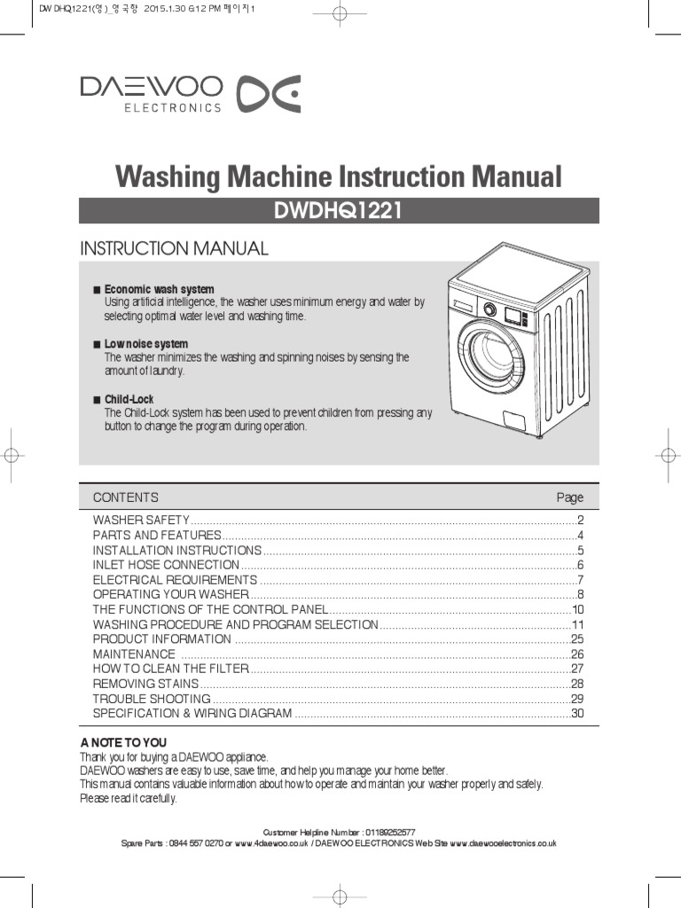 Washing Machine | PDF