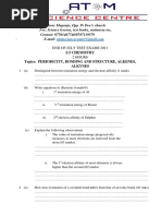 S5 Chemistry End of July Test Exams 2021.