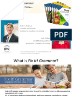 Announcing Fix It Grammar Improved Editon 2022-01-10