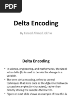 Lecture 13 - Delta Coding