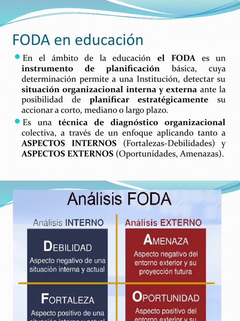 FODA en Educación | PDF