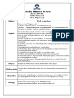 Class 12 Science Holiday Homework 2023-24