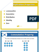 Properties of Multiplication Posters