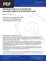 RD676078-Synthesis of (R) - 5 - (2,2-Dimethyl-4h-Benzo (D) (1,3) Dioxin-6-Yl) Oxazolidin-2-One