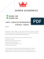 Mapa - Linhas de Transmissão de Energia Elétrica - 52 2023