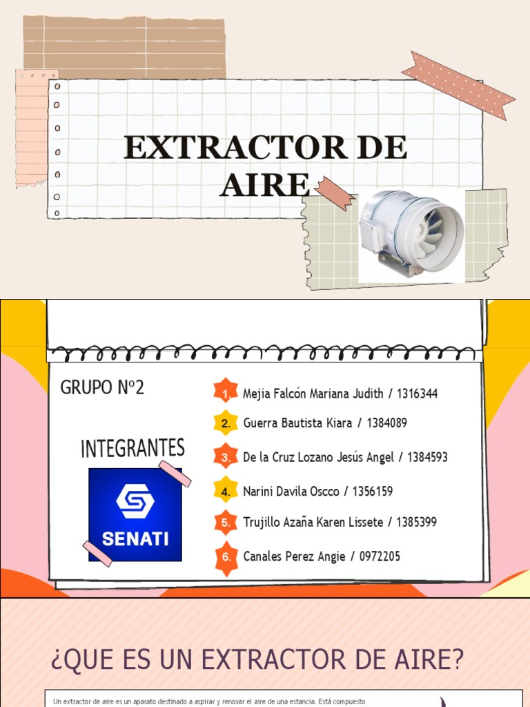 Extractor | PDF | Ventilación (Arquitectura) | Naturaleza