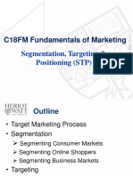 W5 Segmentation - Targeting & Positioning