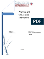 Partenariat Université Entreprise: Réalisé Par: BAKRY Salma Encadré Par: MR El Bouzekri Idrissi Taoufik