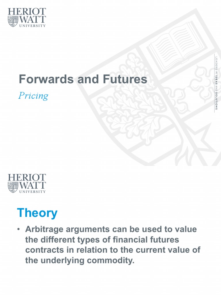 Futures 2 Pricing | PDF | Futures Contract | Arbitrage