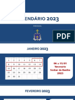 Calendário 2023 Assembleia Paroquial