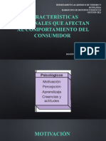 Características Personales Que Afectan Al Comportamiento Del Consumidor PSICOLOGICAS