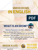 Common Idioms in English