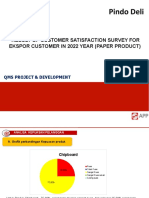 Report Customer Satisfaction Survey Ekspor All Paper Product 2022 - Rev0