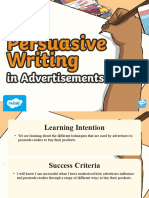 Au t2 e 119 Persuasive Writing in Advertisements Powerpoint Ver 2