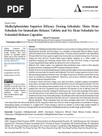 Methylphenidate Superior Efficacy Dosing Schedule Three Hour Schedule For Immediate Release Tablets and Six Hour Schedule For Extended Release Capsules