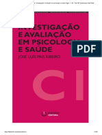 RIBEIRO, José Luís Pais. Investigação e Avaliação em Psicologia e Saúde