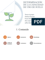 Determinación de La Capacidad de Uso de Suelo