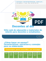 ¿Cómo Hacer Un Ensayo Características, Estructura y Consejos para Su Elaboración - Docentes Al Día