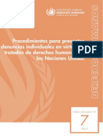 Procedimiento para Presentar Denuncias Ante La ONU