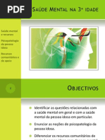 Saúde Mental na 3ª idade