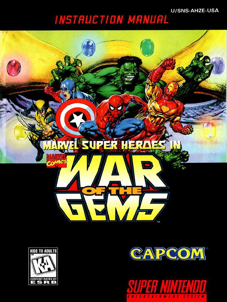 Marvel Super Heroes in War of The Gems (USA) | PDF