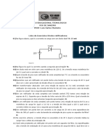 Lista de Exercícios - 20182 - Retificadores e Diodos