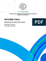 Informe Final: Municipalidad de Buin