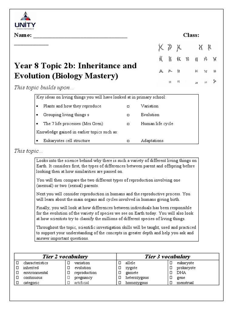 8.2b.Inheritance&Evolution - Nov21 - Copy (1) 2 | PDF | Reproduction ...