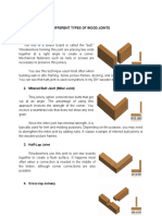 Different Types of Wood Joints