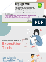 Exposition Texts Task
