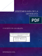 Epistemología de La Geografía