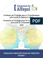 Formação em Psicologia para A Transformação Psicossocial Na América Latina Volume 1