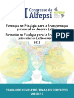 Formação em Psicologia para A Transformação Psicossocial Na América Latina Volume 2