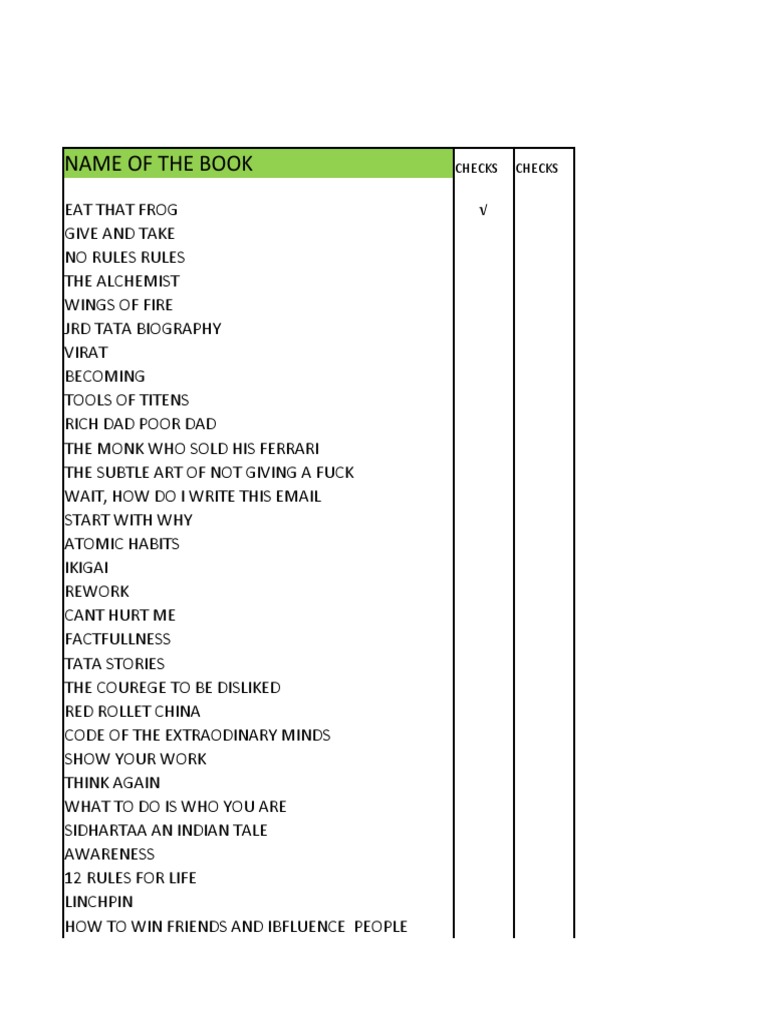 Books List | PDF