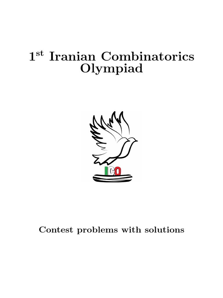 1 ST Iranian Combinatorics Olympiad | PDF | Triangle | Vertex (Graph ...