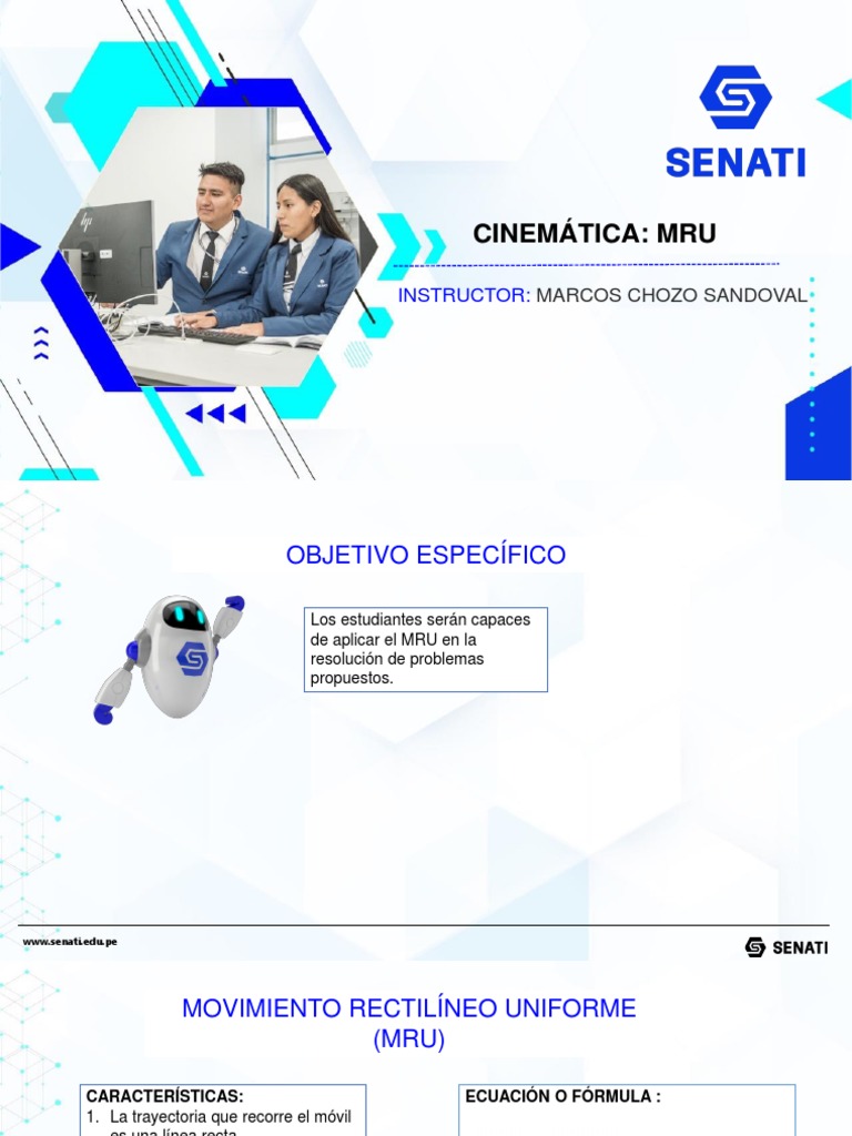 2023 Cinematica Mru | PDF | Cinemática | Velocidad