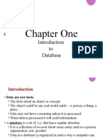 Chapter 1 - Fundametals of Data Base