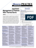 Ebm Emergency Department Management of Patients With Thermal Burns Trauma Cme 1
