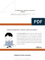 Evaluación diagnóstica y situación  actual de los alumnos