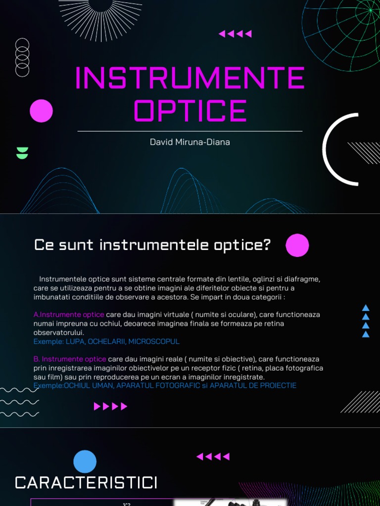 Instrumente Optice | PDF