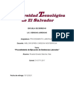 Procedimiento de Ejecución de Sentencias Laborales Ricardo Sanchez