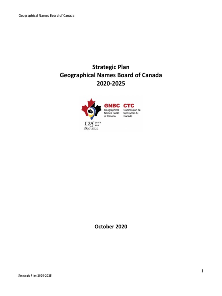 GNBC Strategic Plan 2020-2025 Overview | PDF | Strategic Planning ...