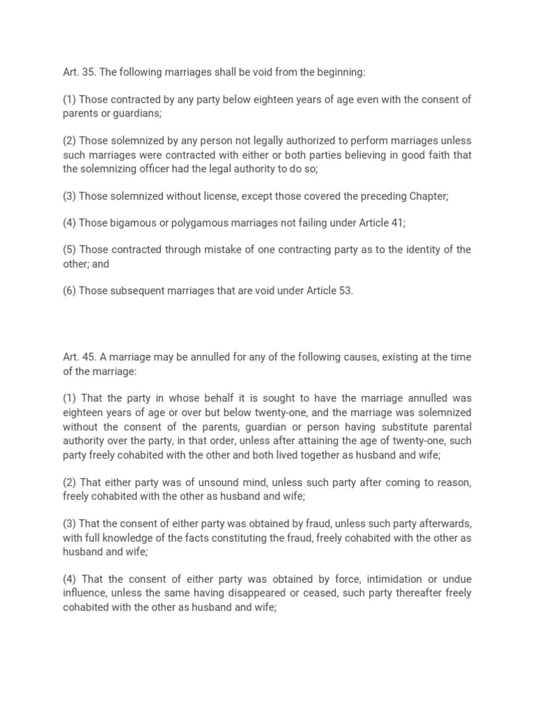 Grounds for nullity annulment legal separation pdf annulment marriage