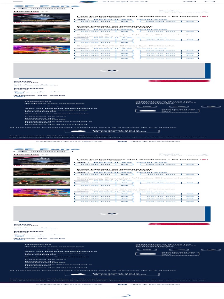 ¡Bienvenido A Cineplanet Perú! | PDF